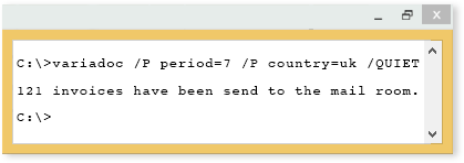 run from the command line